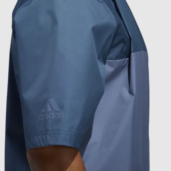 adidas Mens Packable Wind & Water Half Sleeve - SUB BLUE