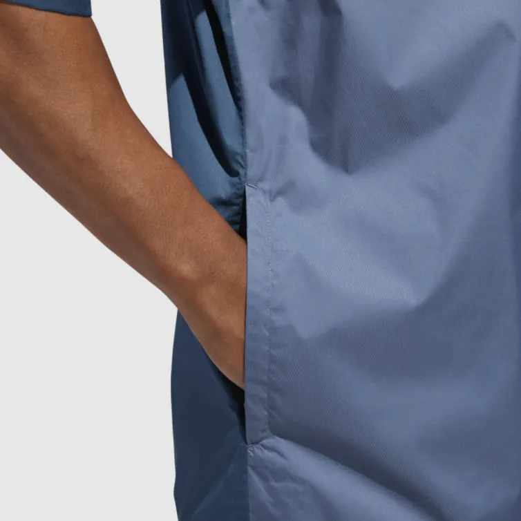 adidas Mens Packable Wind & Water Half Sleeve - SUB BLUE