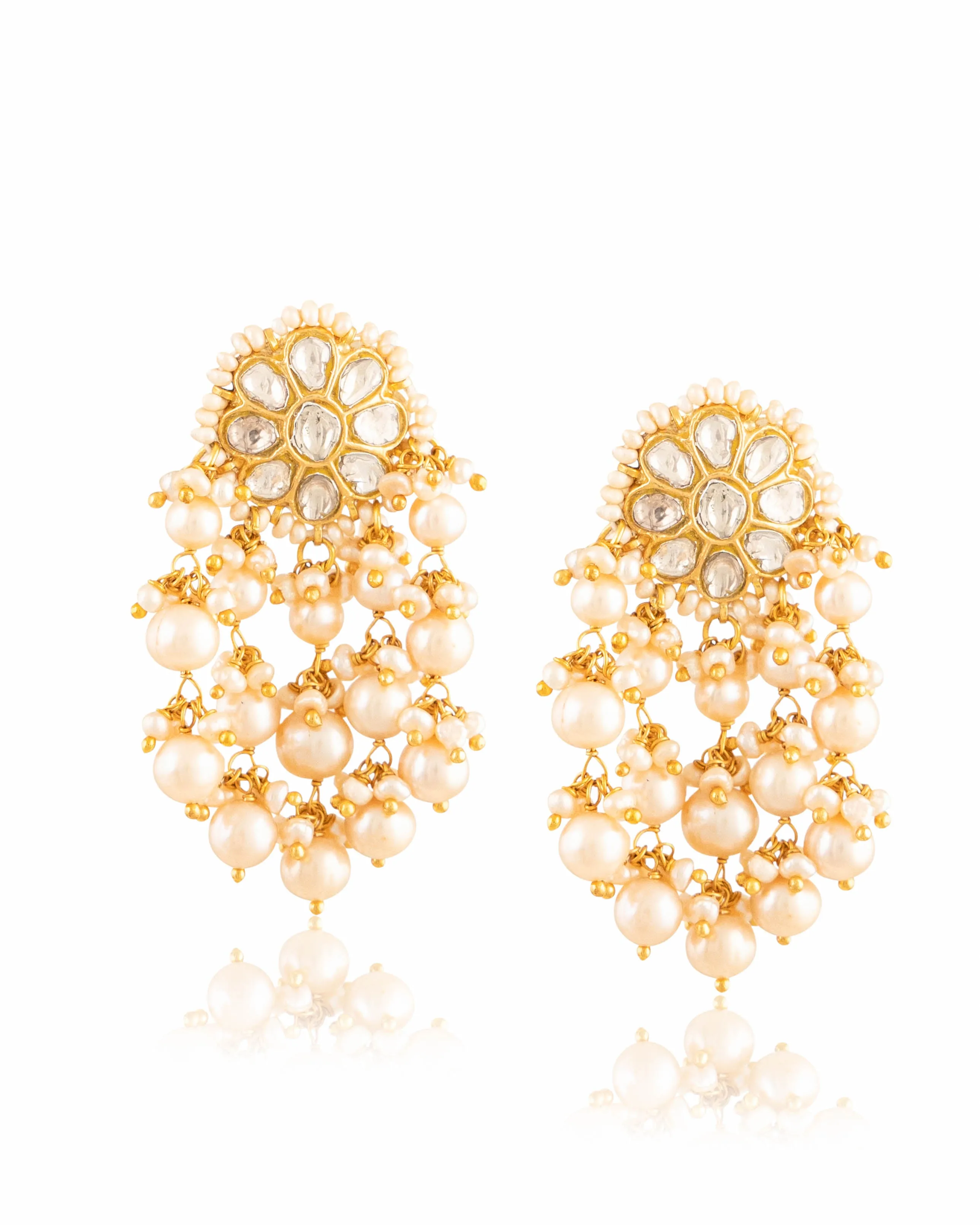 Elegant Akrti Necklace with Tabassum Tops Polki Set – Stunning Designer Jewelry for Special Occasions