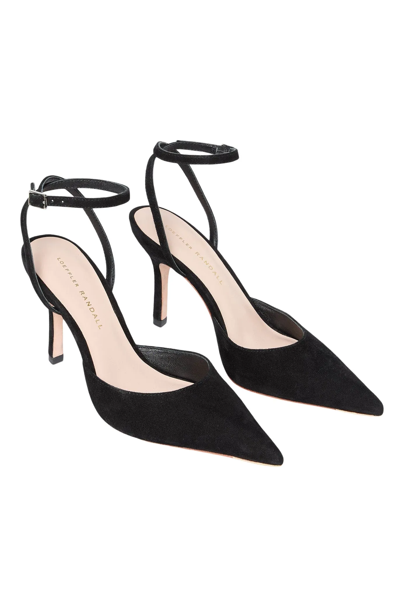 Loeffler Randall Jaden Ankle Strap Heel in Black
