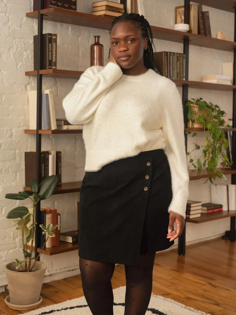 Lorelei Black Corduroy Skirt